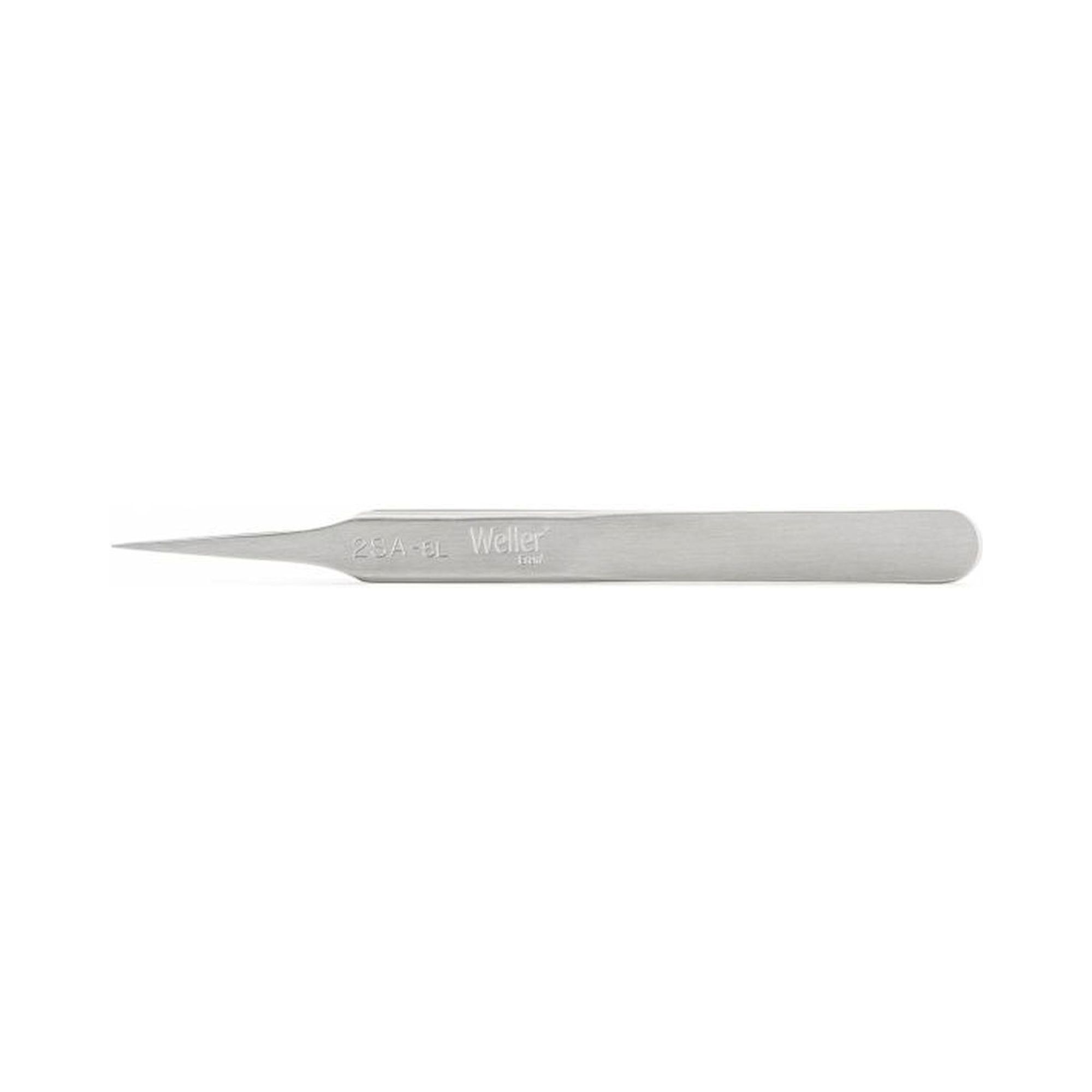 Weller Erem 2SASL. Waver Erem 2SASL Precision Tweezers with Medium-Pointed Tips, Stainless Steel