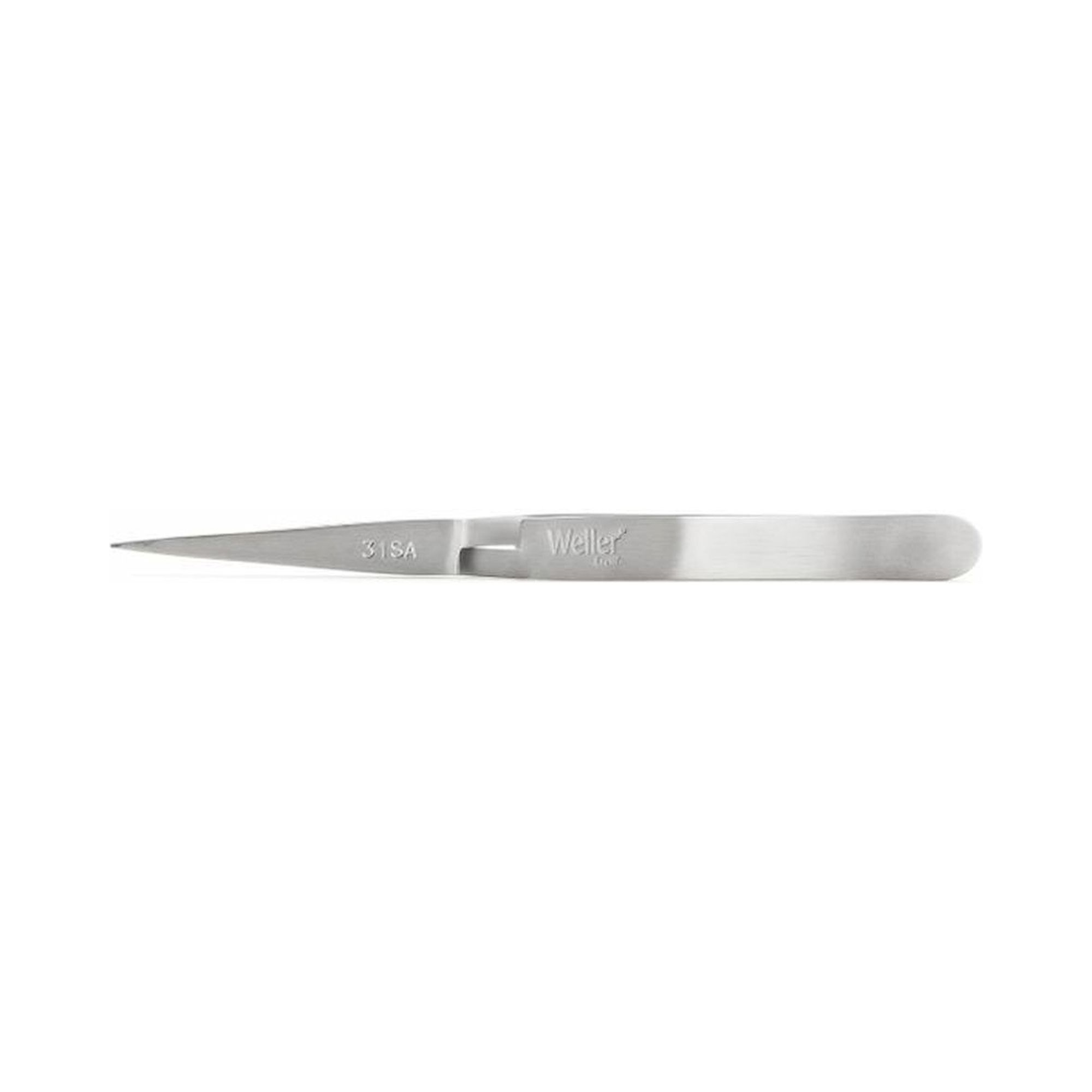Weller Erem 31SA. Waver Erem 31SA Reverse-Action Tweezers with Strong Pointed, Straight, Tapered Tips