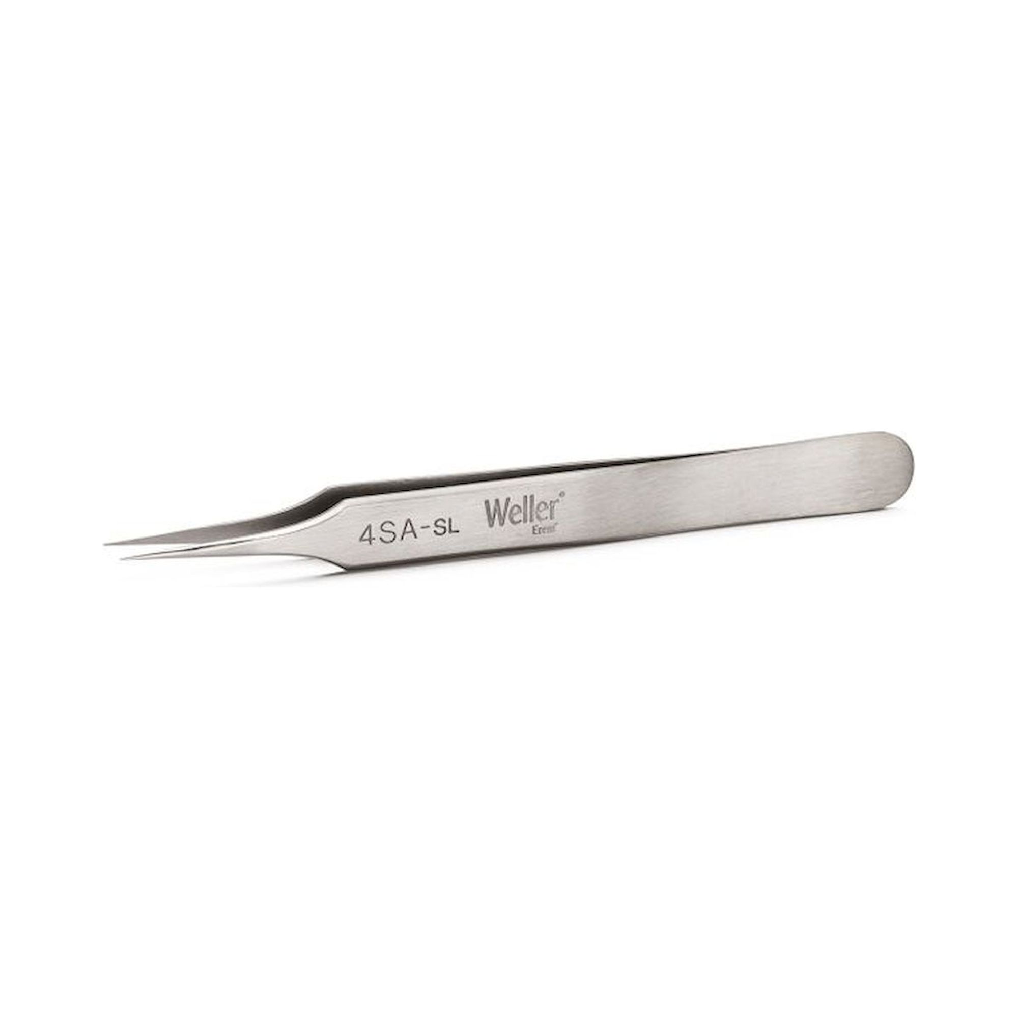 Weller Erem 4SASL. Waver Erem 4SASL Precision Tweezers with Very Pointed Tips with Stainless Steel