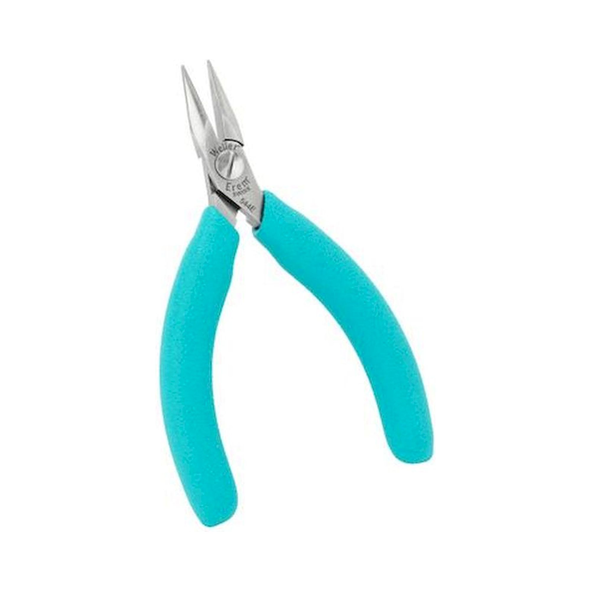 Weller 544E. Flachrundzange mit schmalen halbrunden Backen