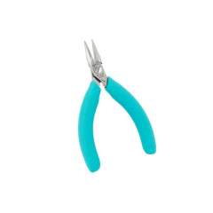 Weller Erem 544E. Chain nose pliers with narrow half-round jaws.