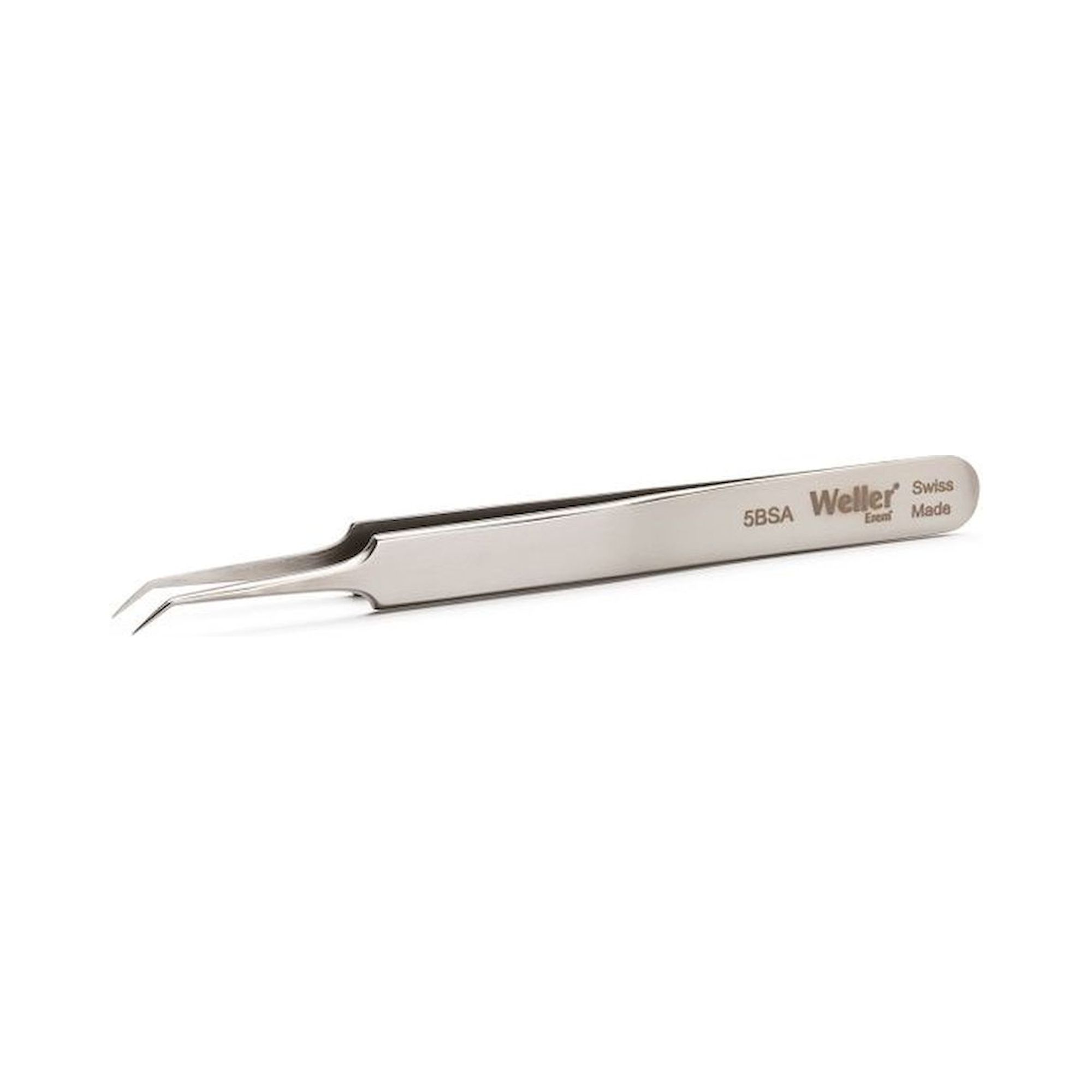 Weller Erem 5BSA. Waver Erem 5BSA Precision Tweezers, Curved 30° Relieved Pecial Stainless Steel Nonmagnetic Non-Rusting Acid-Proof Heat-Resistant