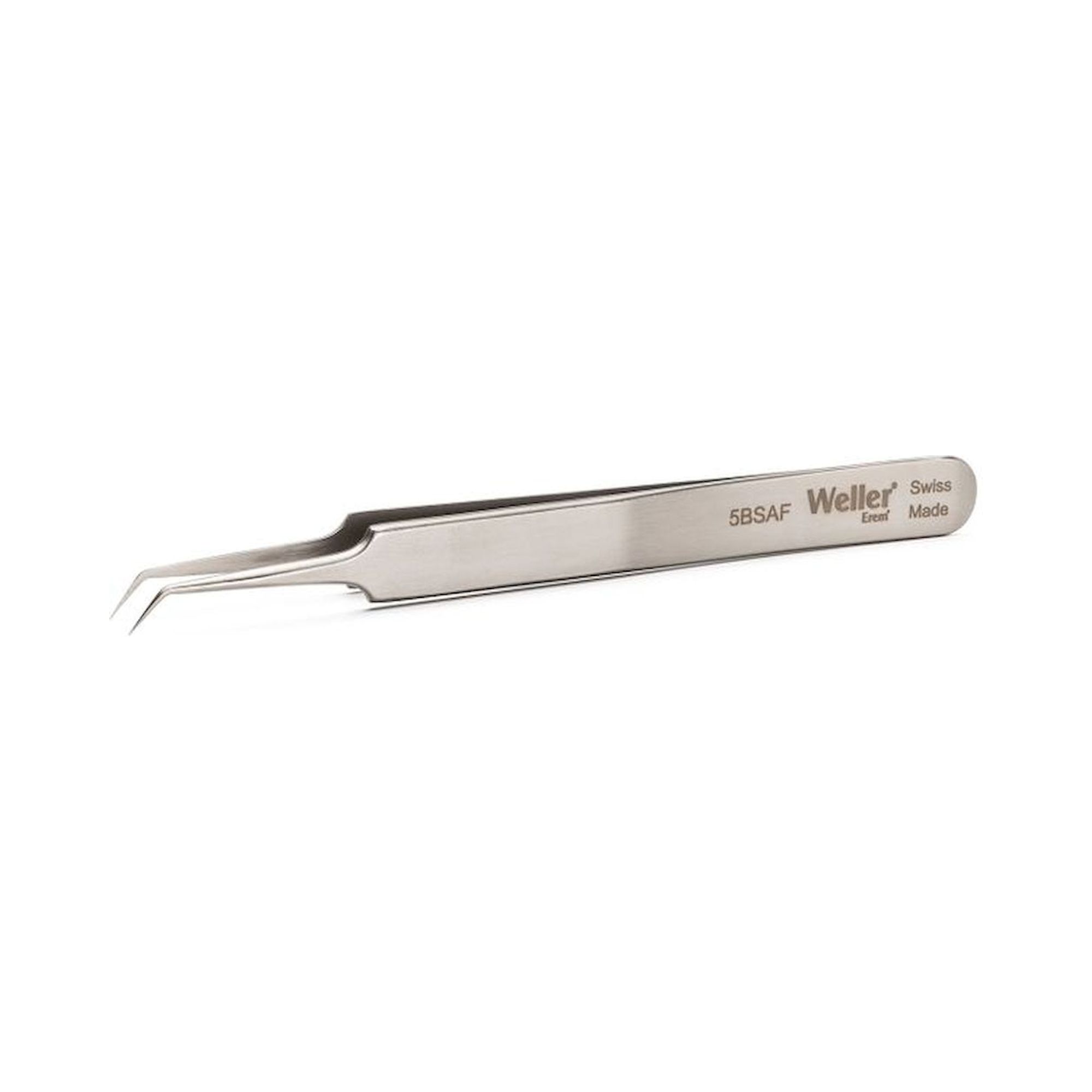 Weller Erem 5BSAF. Waver Erem 5BSAF Precision Tweezers, Curved 30° Relieved Pecial Stainless Steel Nonmagnetic Non-Rusting Acid-Proof Heat-Resistant