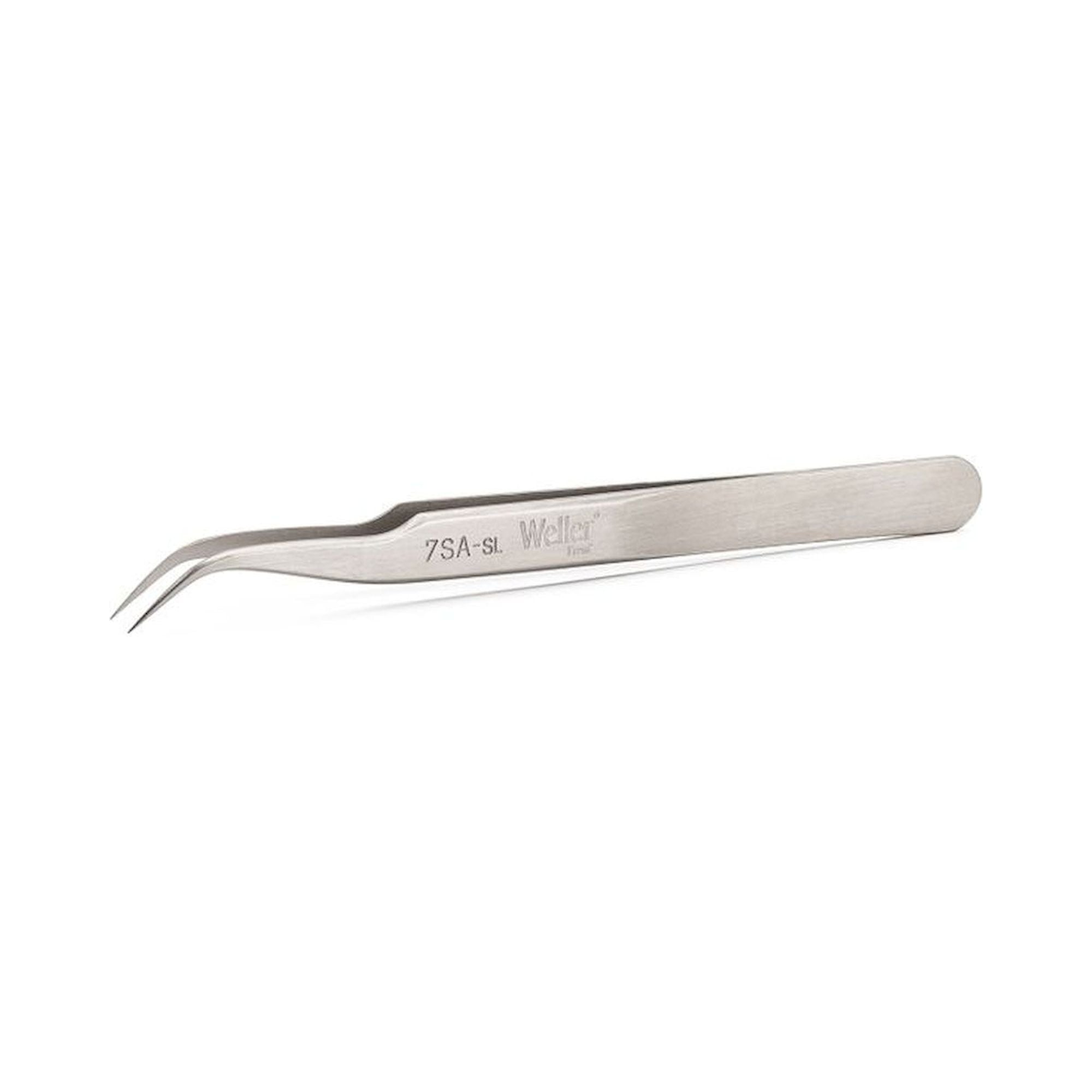 Weller Erem 7SASL. Waver Erem 7SASL Precision Tweezer Curved Relieved And Pointed From Stainless Steel 4.5 "