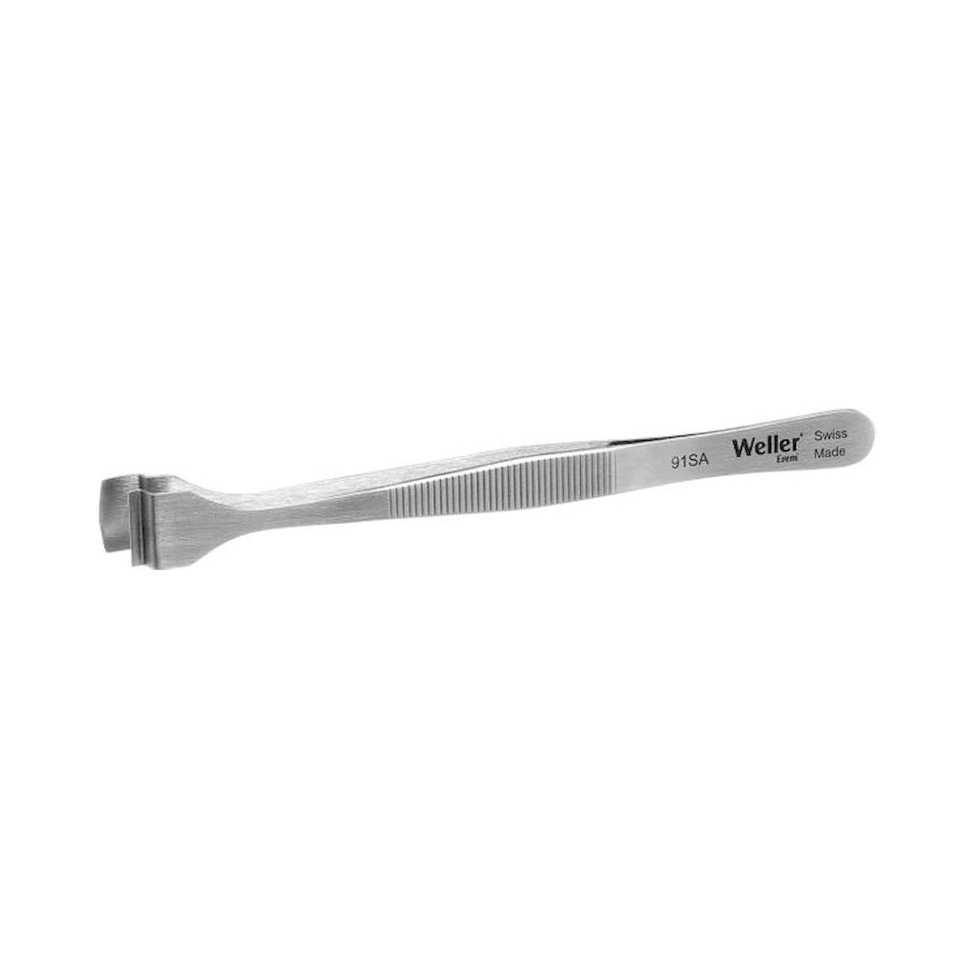 Weller Erem 91SA. Waver Erem 91SA Tweezer Wafer Handling Bent-Paddle Tip 125mm From Stainless Steel