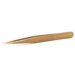 Weller Erem AM. AM precision tweezers fine, straight tips, brass, 127 mm