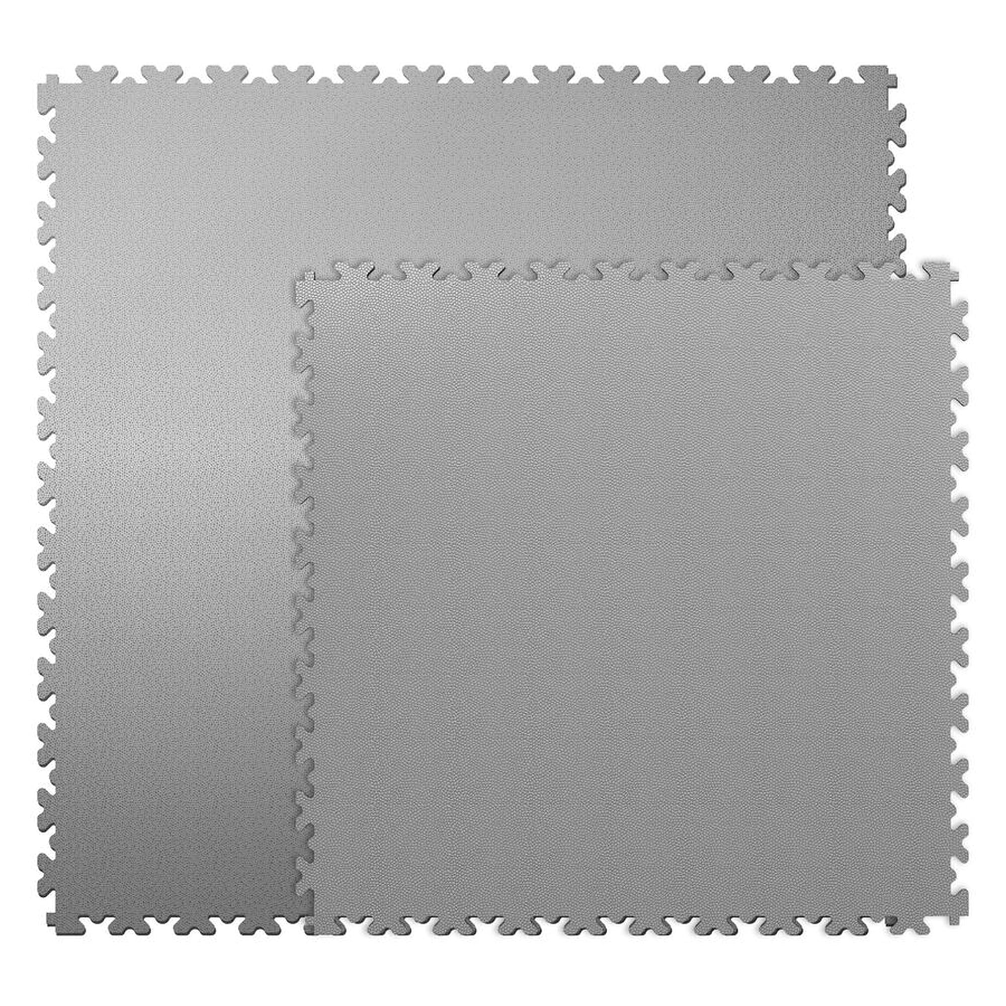 ESD-Bodenfliese XL PVC 653 x 653 x 4 mm, grau, ohne ESD-Logo - Ergokomfort FL-XL-8