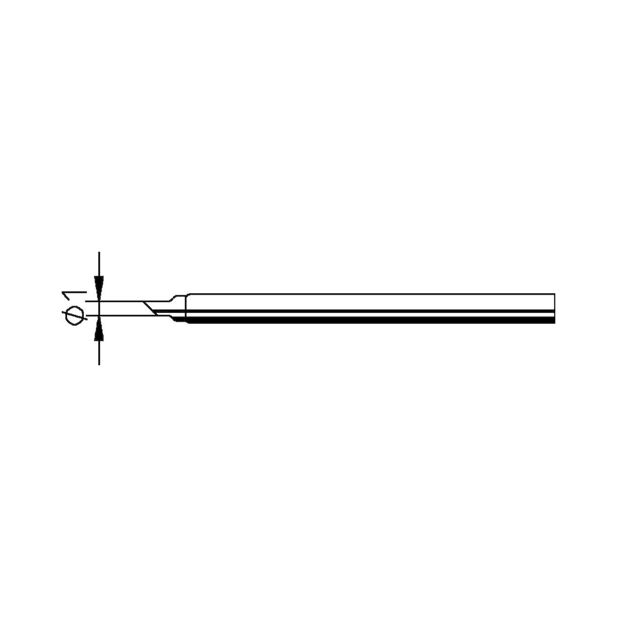 Ersadur Soldering Tip, beveled, 1.0 mm, for Minor S - Ersa 0042LD