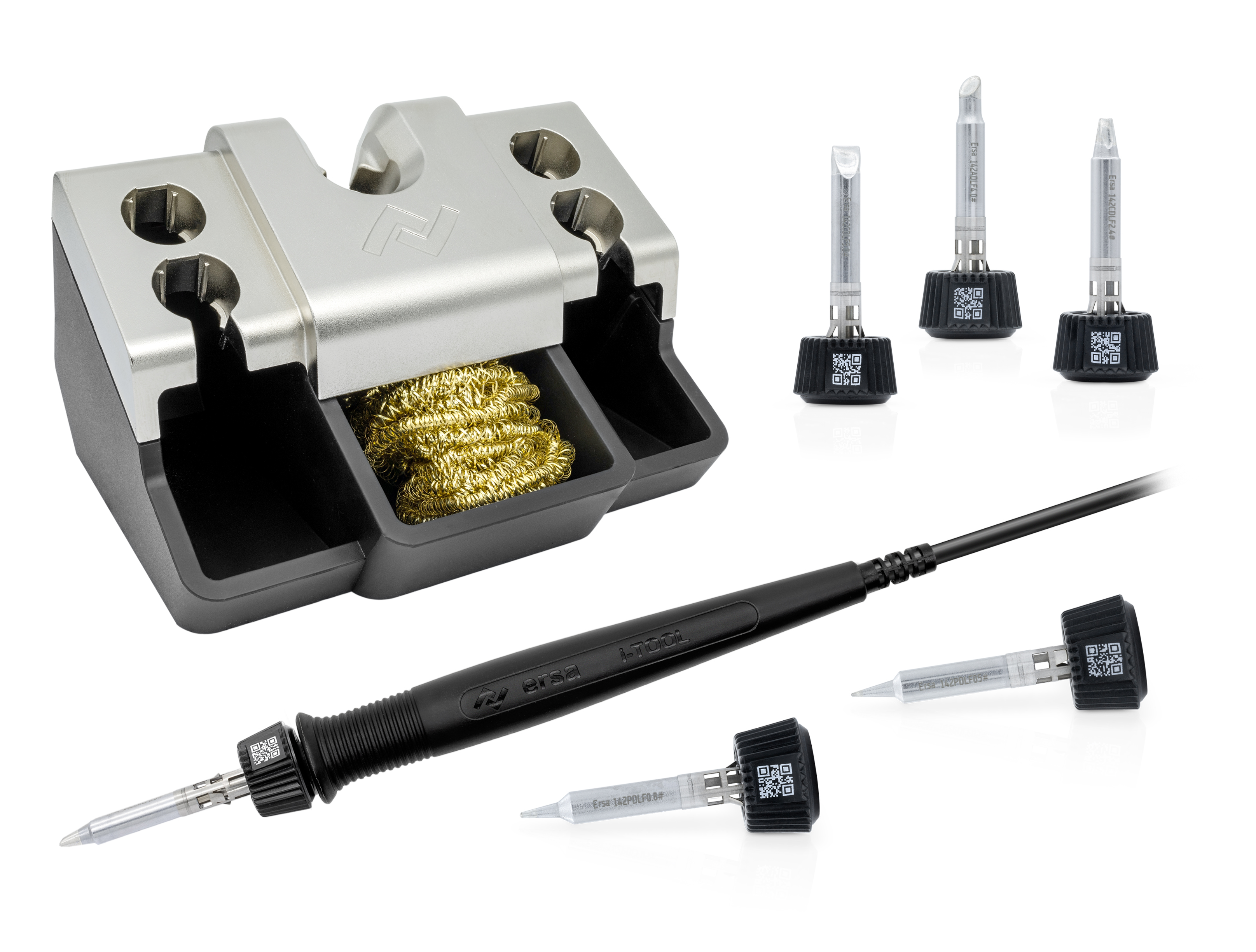 Lötkolben i-Tool MK2 150W Upgrade Kit mit Spitzenset und Tip’n’Turn-Ablageständer 0A58 - Ersa 0105CDJ58