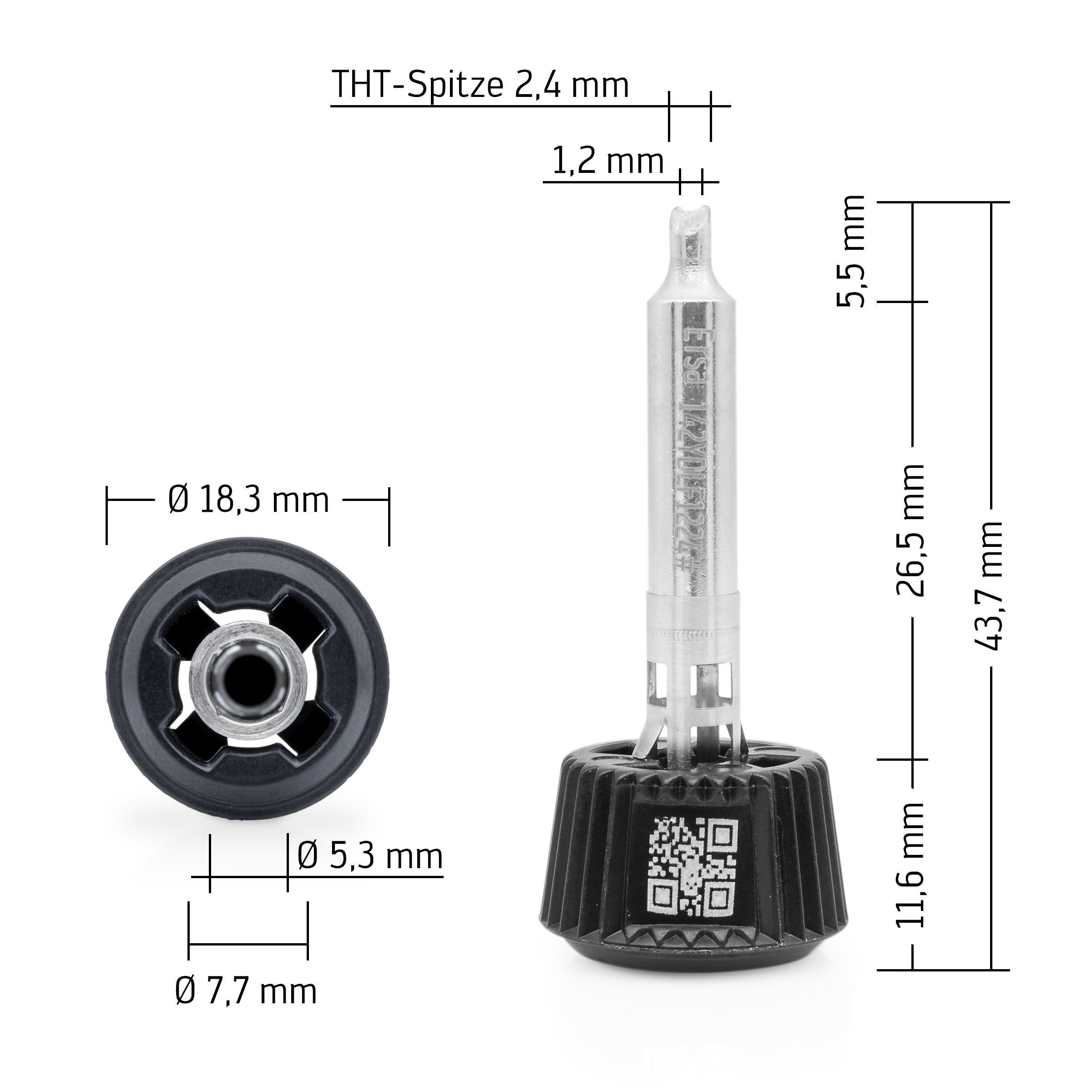 Ersadur Lötspitze i-Tool MK2 & Trace, THT-Spitze 1,2/2,4 mm - Ersa 0142YDLF1224