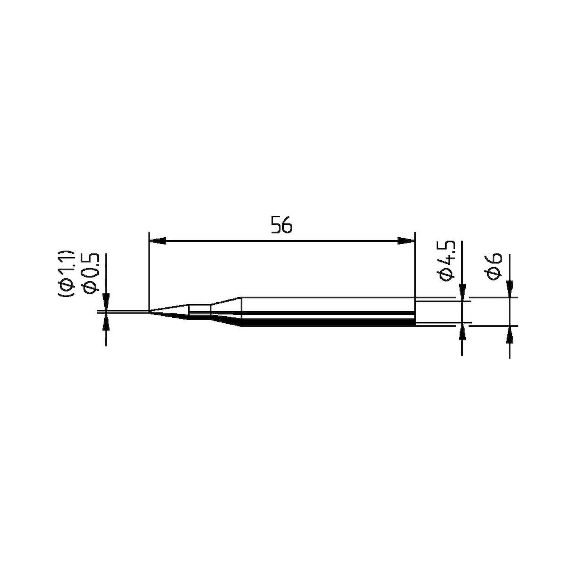 Panne à souder Ersadur, pointe de crayon, 1,1 mm, pour Multitip C15 / Tip 260 - Ersa 0162BD
