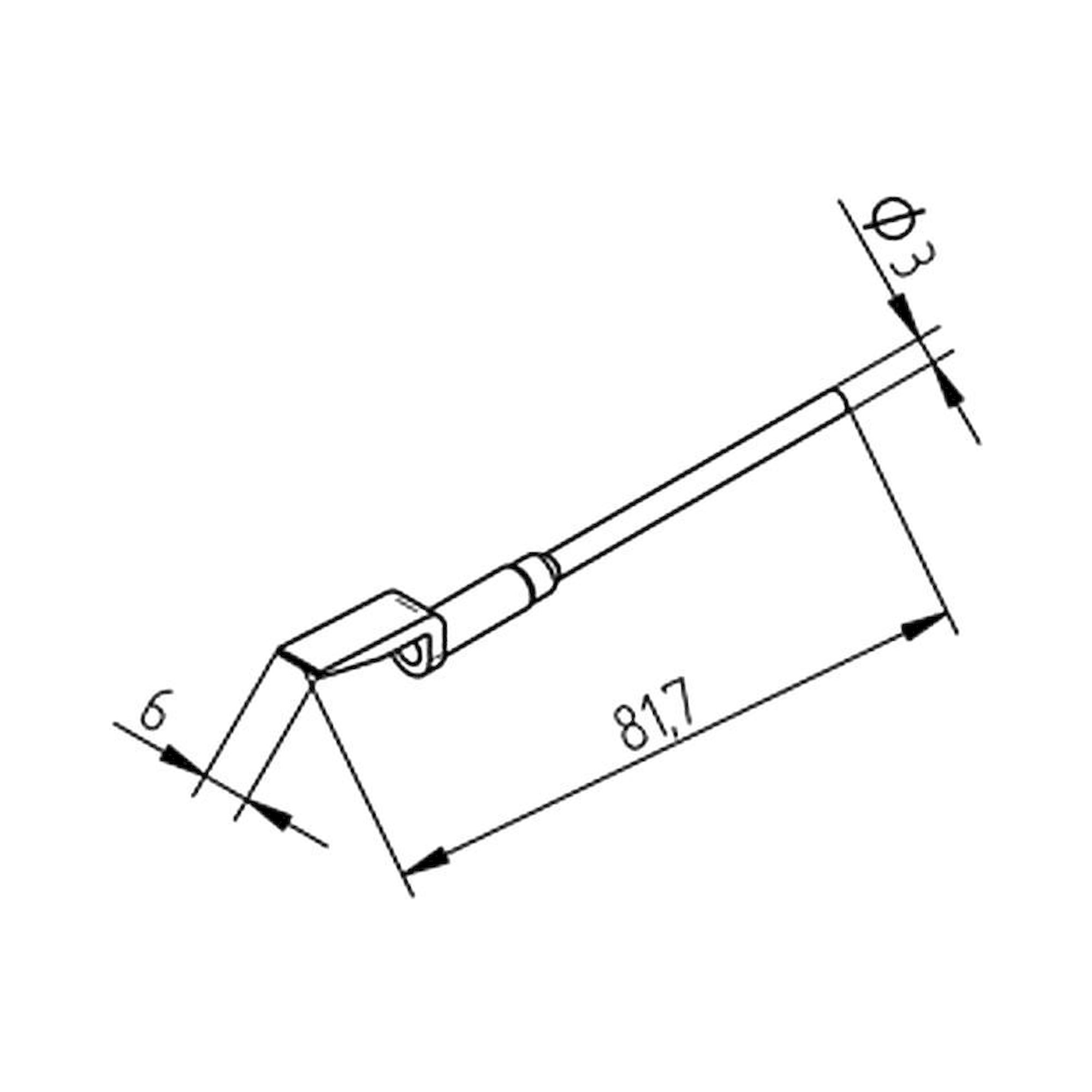 Jeu de pannes à dessouder Ersadur droites, 6,0 mm, pour SOIC 8 - Ersa 0452EDLF060