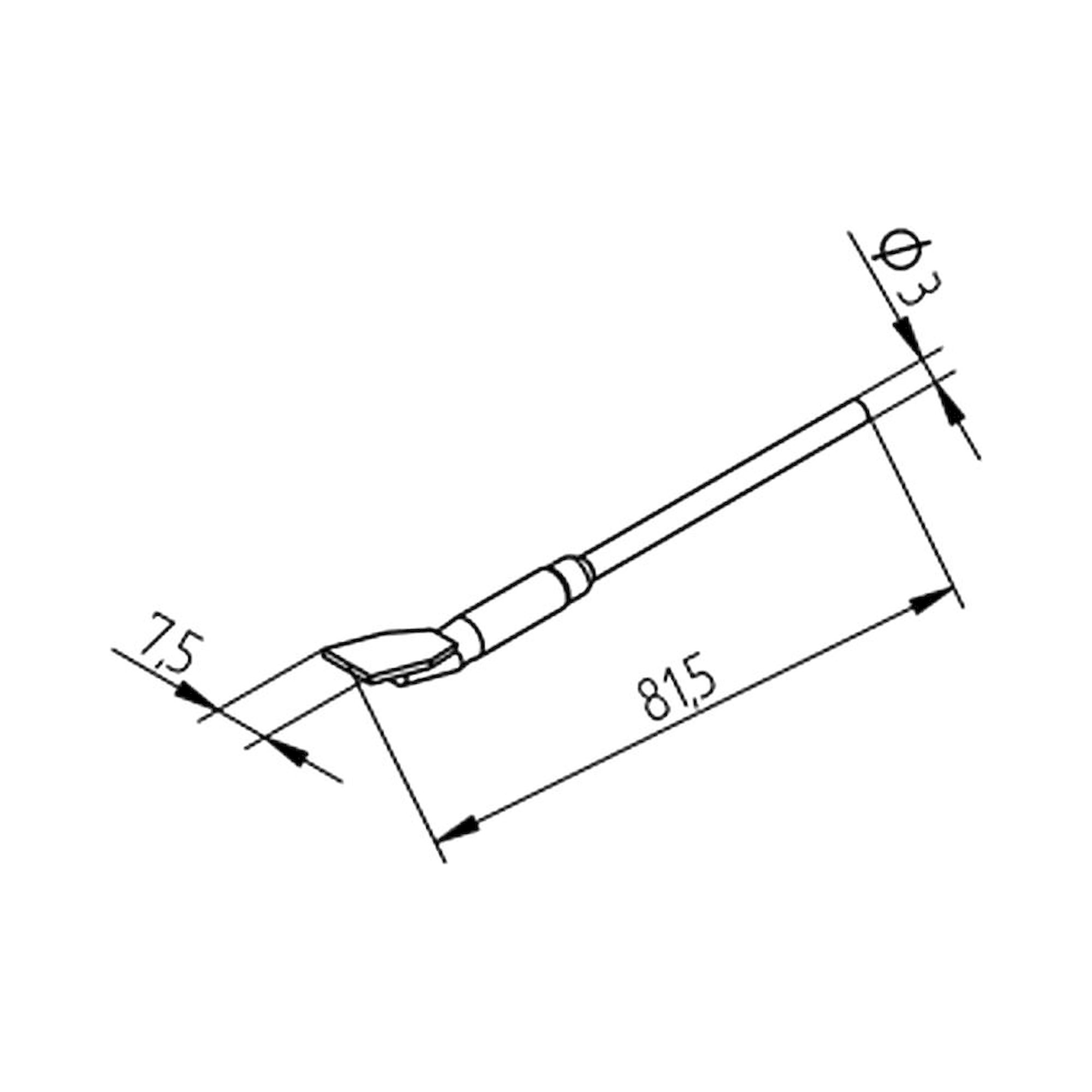 Jeu de pannes à dessouder DUR droites, 7,5 mm, pour SOIC 12/SOT 23 - Ersa 0452FDLF075