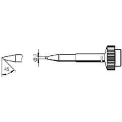 Ersa 0612FDLF. DUR Lötspitze gerade, angeschrägt, 2,0 mm