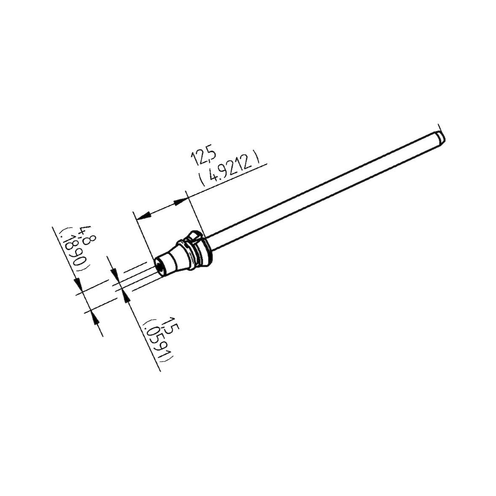 Ersa 0742ED1548H. Entlötspitze für X-Tool Vario, Durchmesser innen 1,5 mm, außen 4,8 mm, hochverzinnt