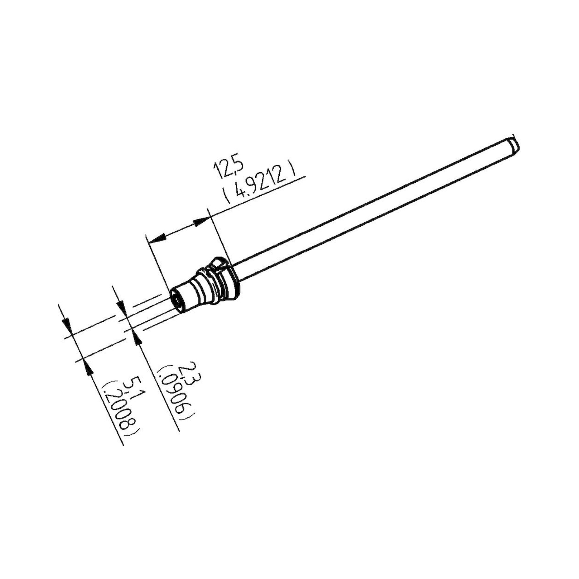 Ersa 0742ED2351H. Entlötspitze für X-Tool Vario, Durchmesser innen 2,3 mm, außen 5,1 mm, hochverzinnt