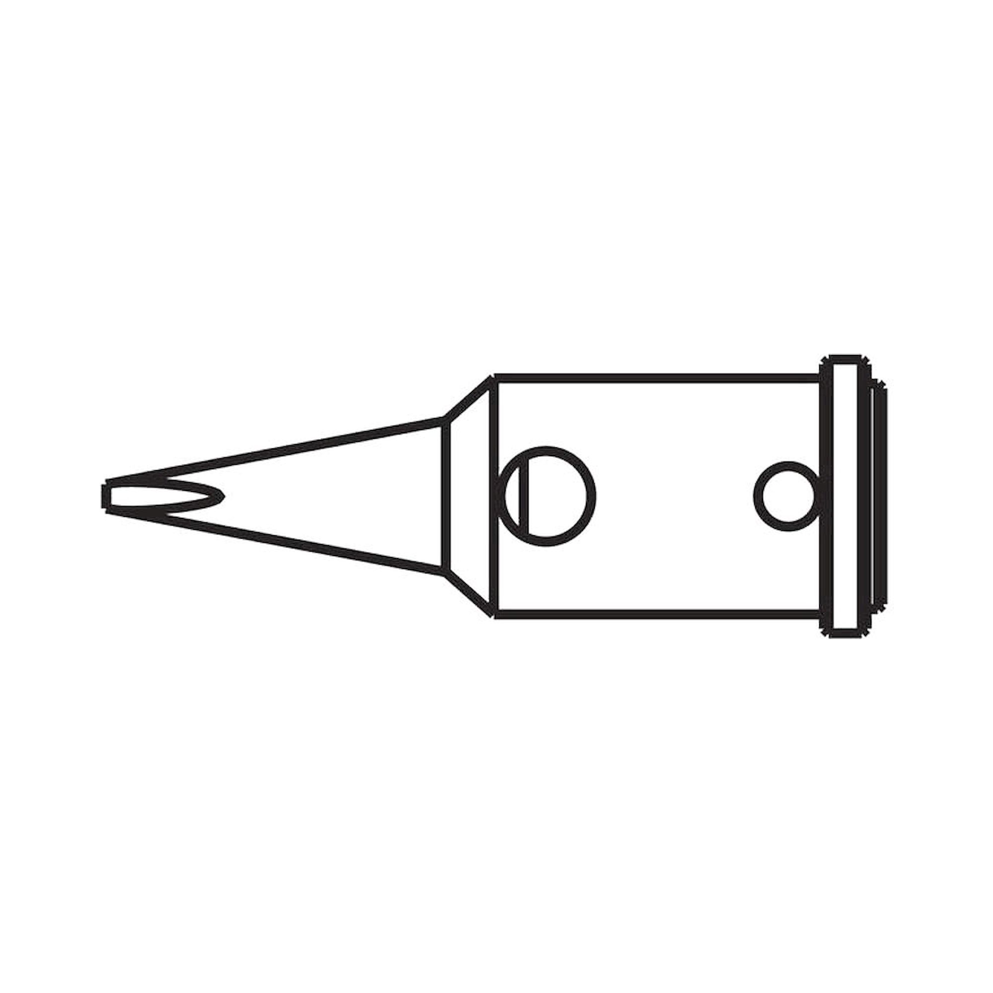 Lötspitze für Independent 75, meißelförmig, gerade, 1,0 mm, vernickelt - Ersa 0G072CN