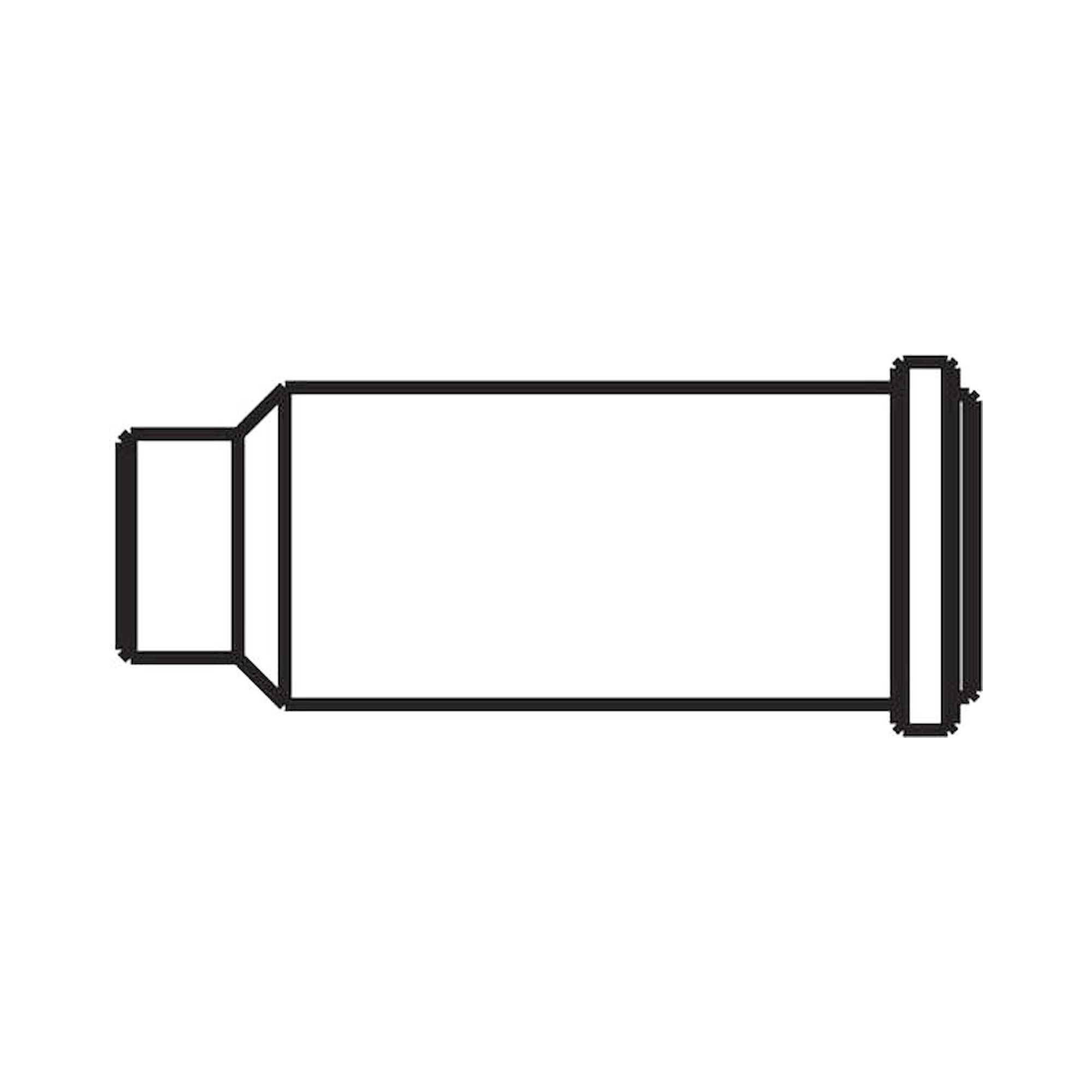 Hot Gas Nozzle Independent 75, straight, nickel-plated - Ersa 0G072HE