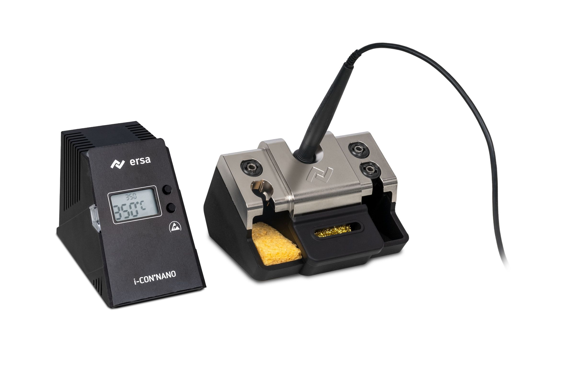 i-CON NANO MK2 März-Deal mit extra Ablageständer 0A58 elektronisch geregelte Lötstation 80W mit Standby, antistatisch - Ersa 0IC1205A58