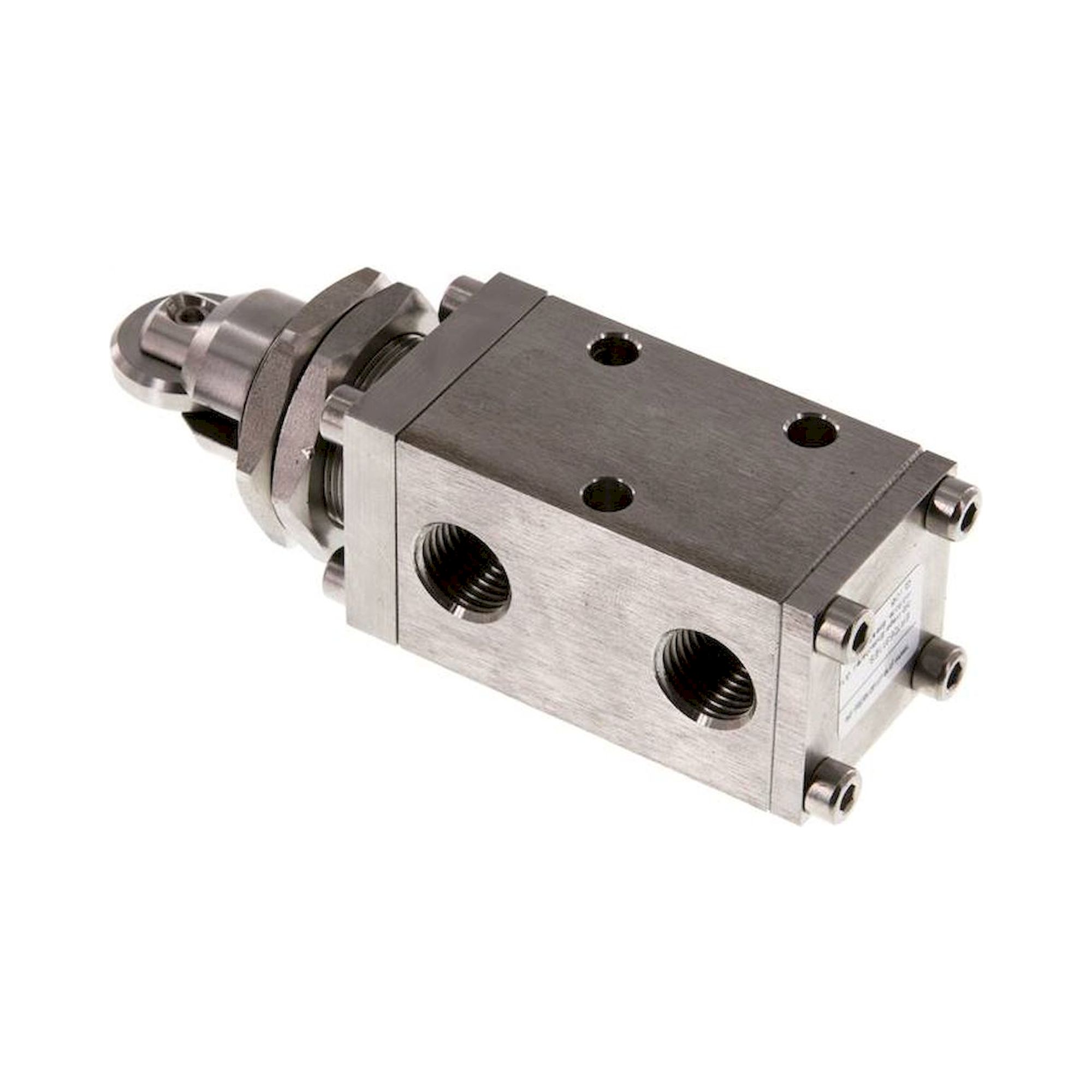 ERT 05 311 ES. 3/2-Wege (NC/NO)-Endschalter, G 1/4", Rolle, Edelstahl