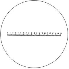 Eschenbach 115204. Precision measuring scale, 45x30x2 mm