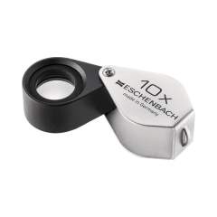 Eschenbach 118410. Loupe pliante achromat, 10x, métal, D=15 mm