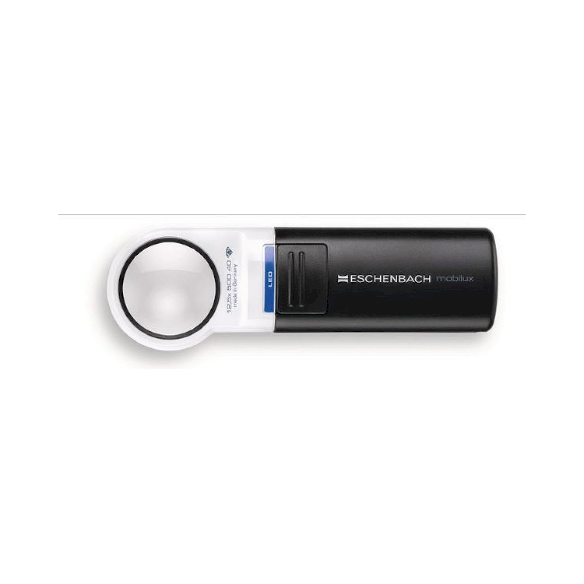 Eschenbach 151112. Flashlight magnifier mobilux LED, asphär 12,5x, 50 dpt., D=35 mm