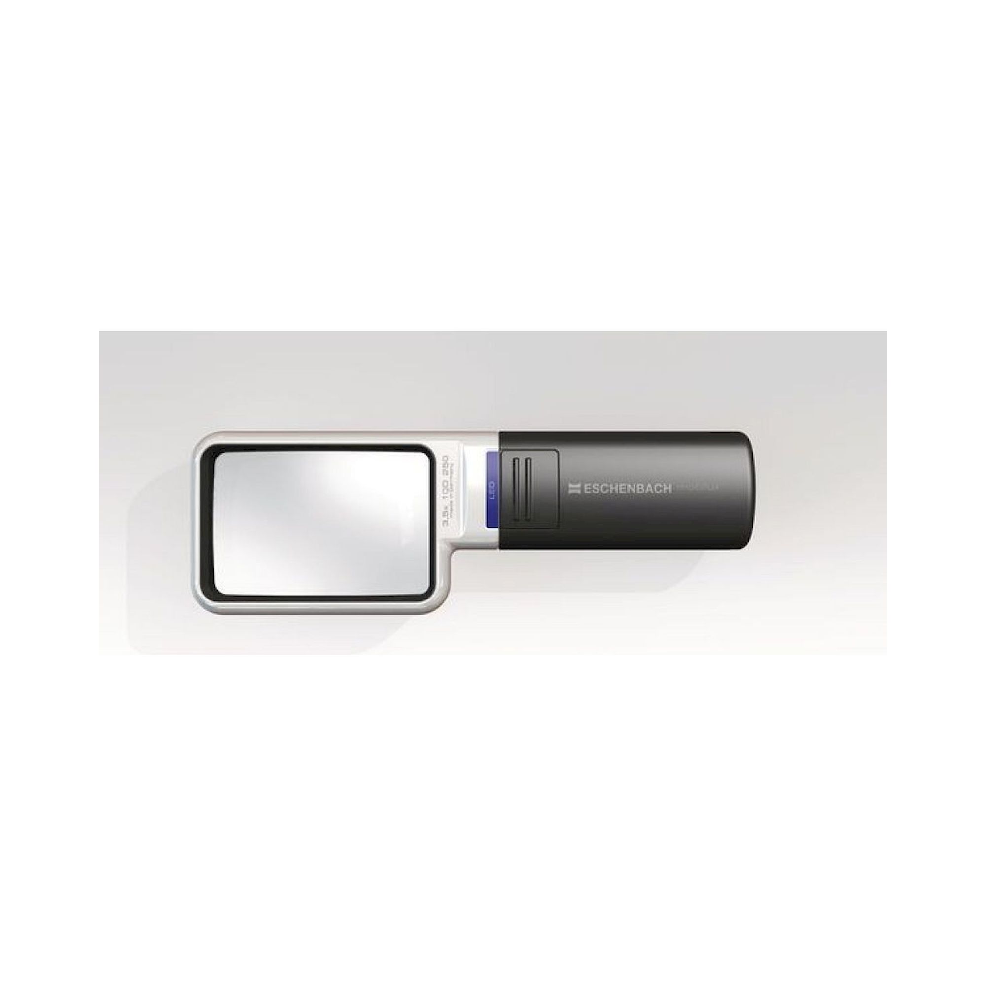Eschenbach 15113. Flashlight magnifier mobilux LED, asphär. 3,5x, 10 dpt., D=75x50 mm