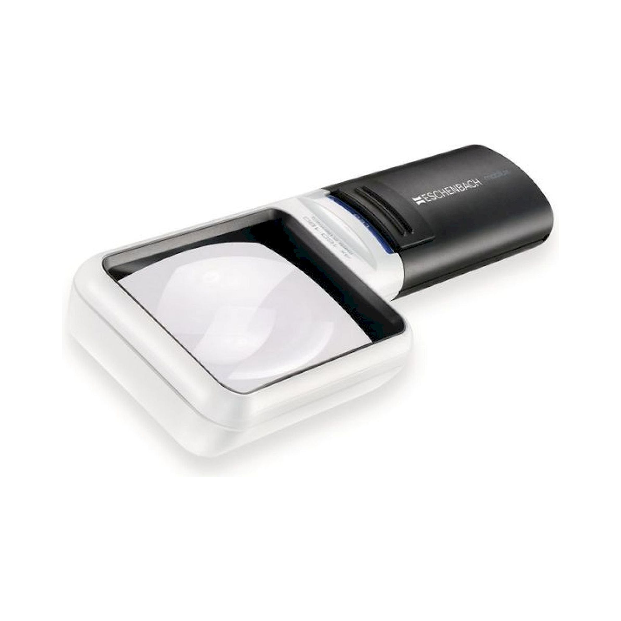 Eschenbach 15114. Flashlight magnifier mobilux LED, asphär. 4x, 16 dpt., D=75x50 mm