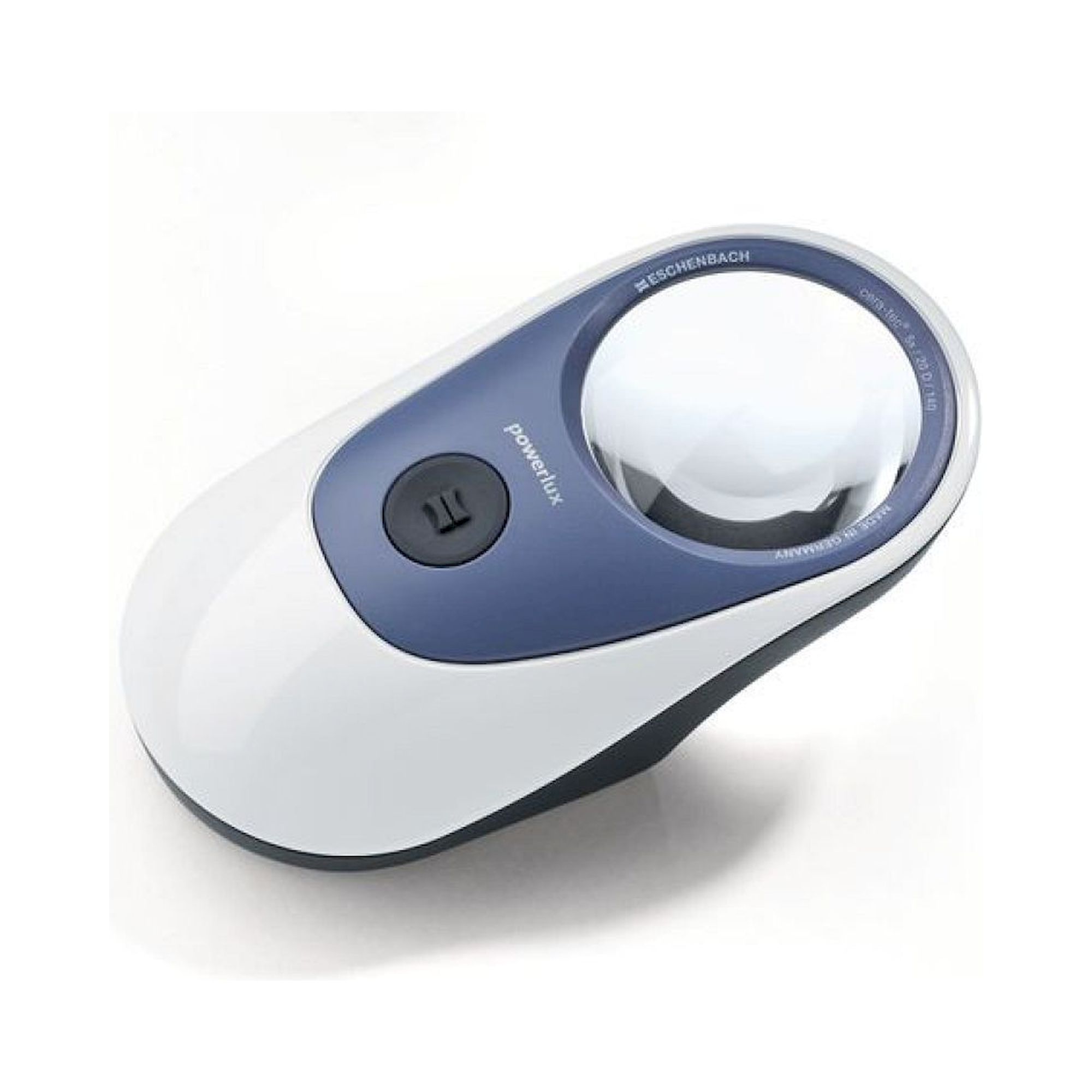 Eschenbach 158620. Illuminated Standmagnifier powerlux, 5x, 20 dpt., D=58 mm, 8000K, cold white
