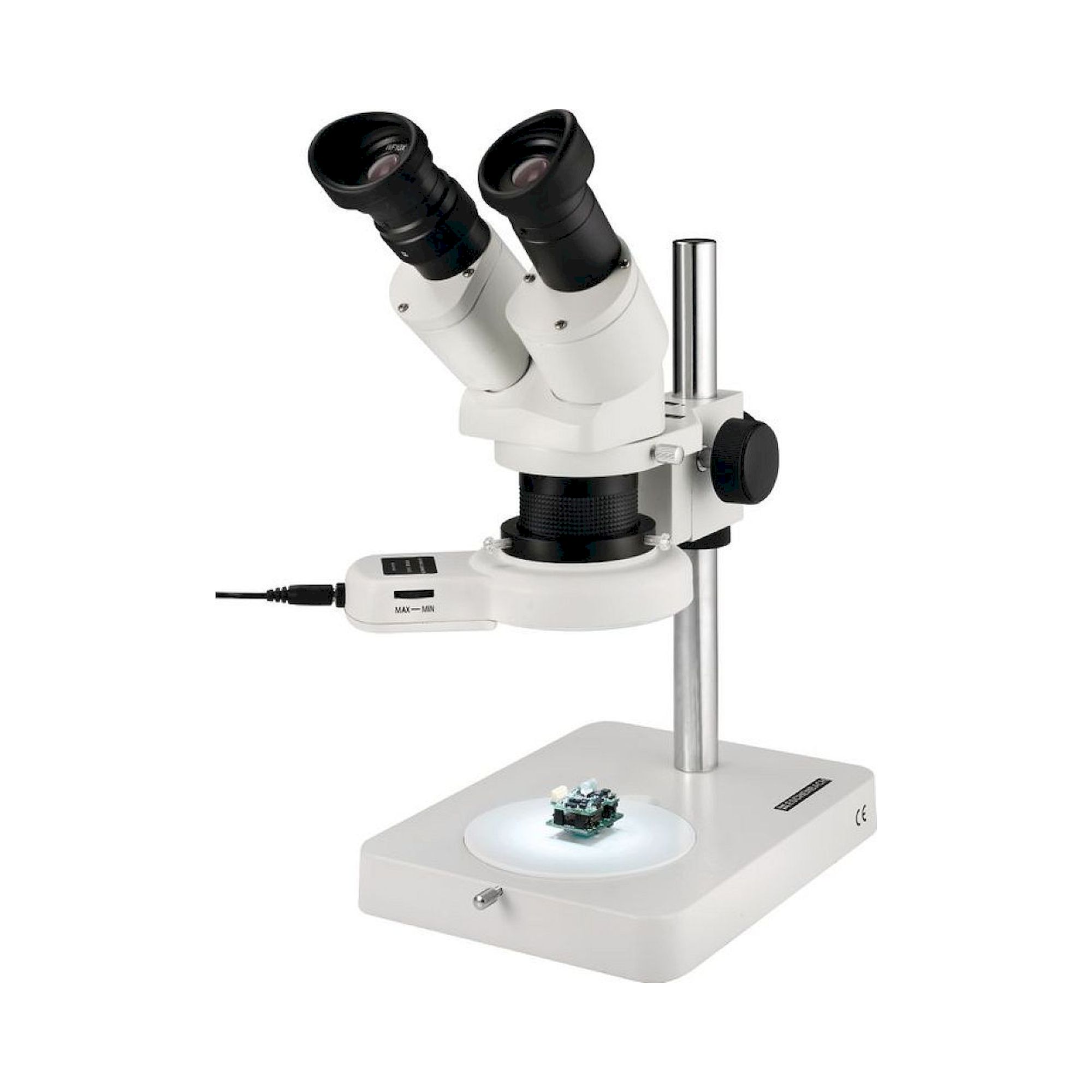 Eschenbach 33213. LED stereomicroscopes with stand, binocular, 10-20x