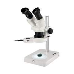 Eschenbach 33213. LED stereomicroscopes with stand, binocular, 10-20x