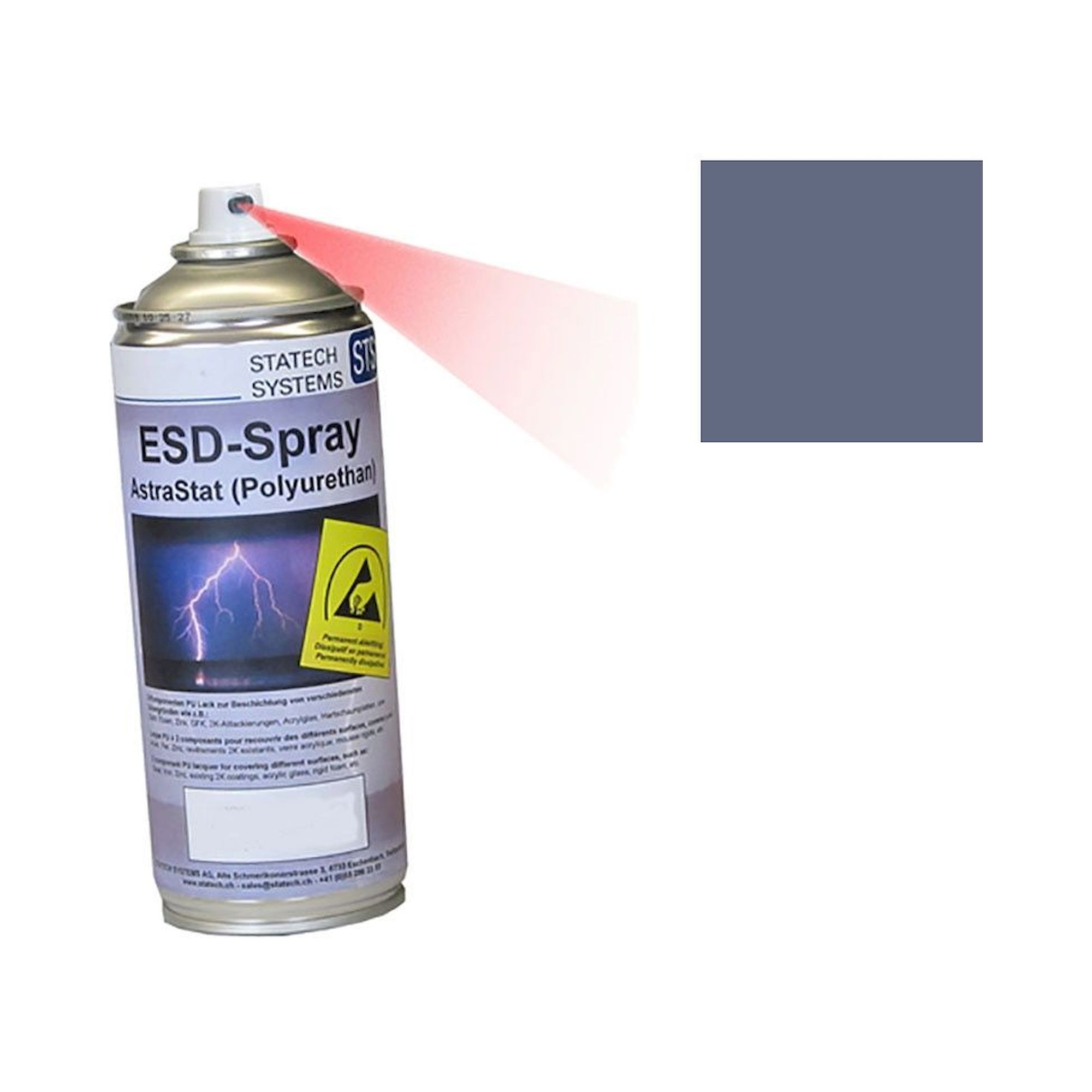 ESD-Spritzlack AstraStat, ESD-Sprühlack 400 ml, RAL 5014, taubenblau