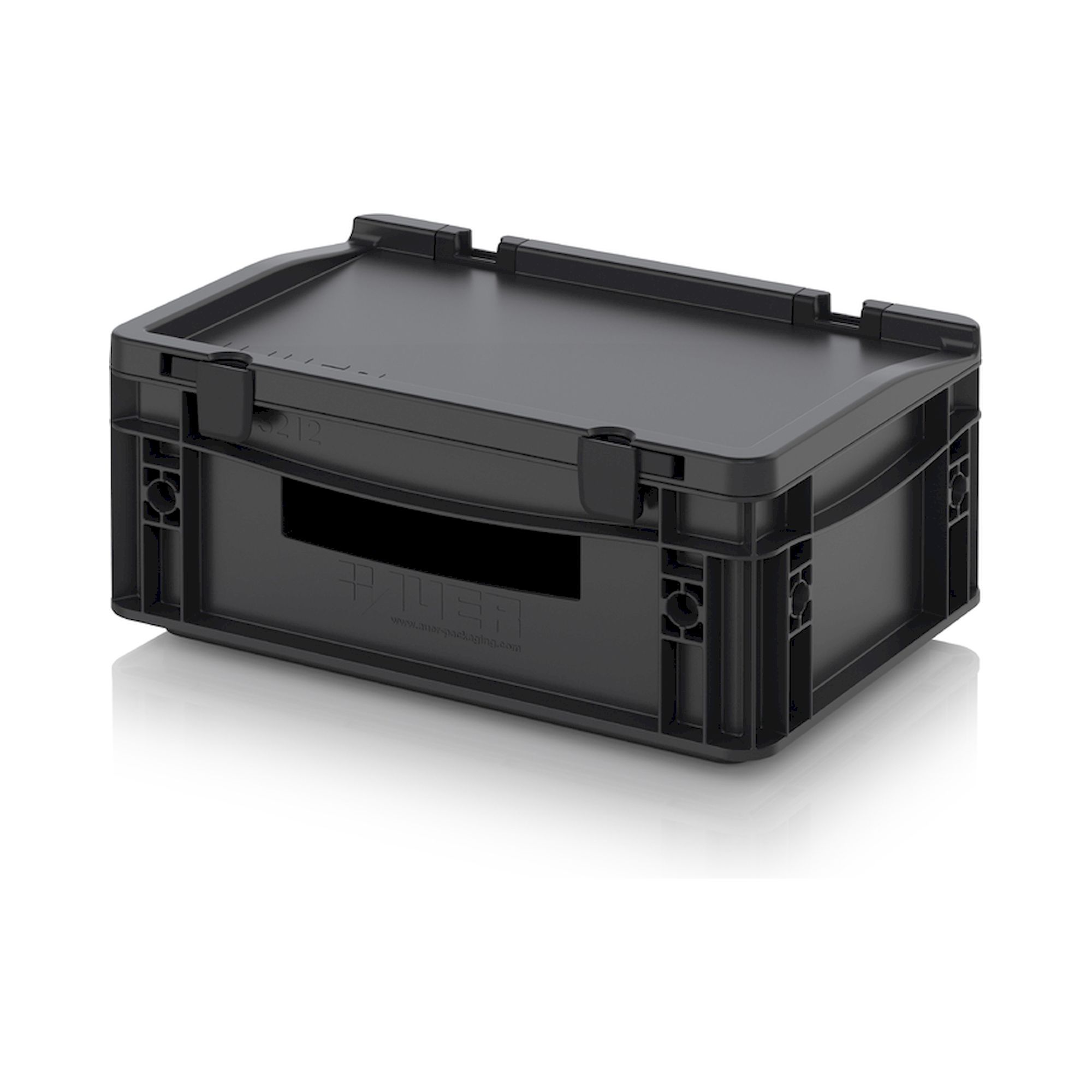 Auer ESD ED 32/12 HO. ESD-Eurobehälter mit Scharnierdeckel