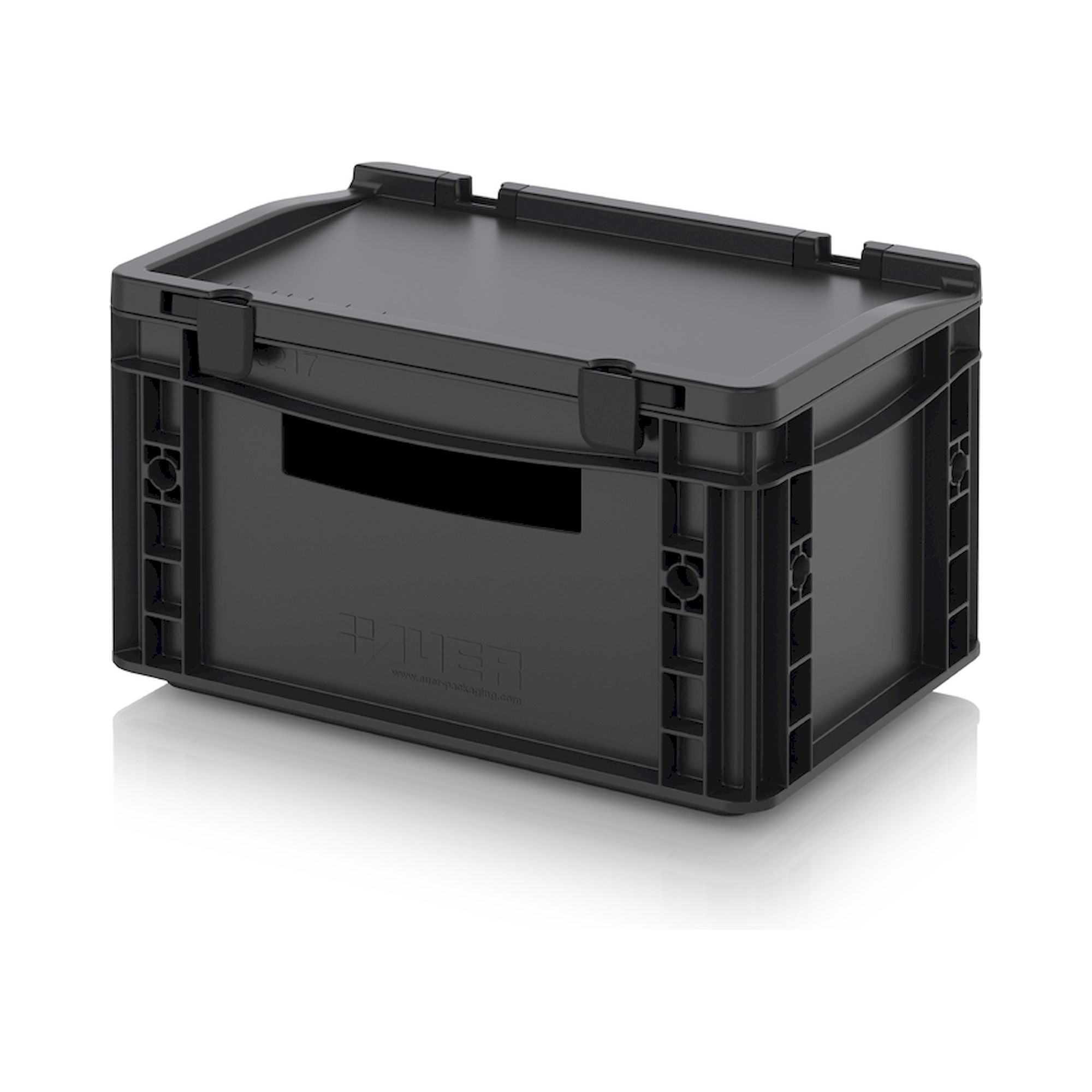 Auer ESD ED 32/17 HG HO. ESD-Eurobehälter mit Scharnierdeckel