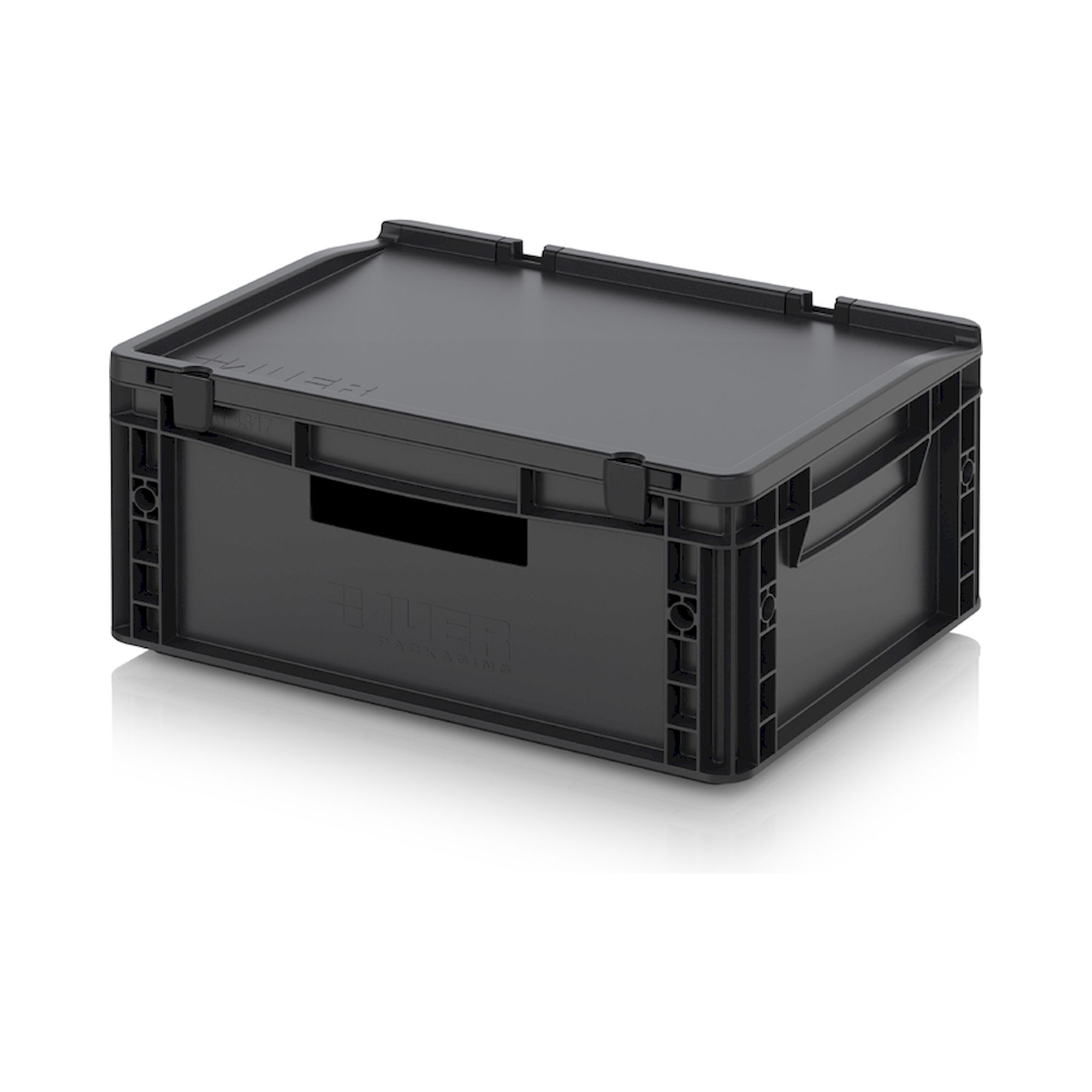 Auer ESD ED 43/17 HG HO. ESD-Eurobehälter mit Scharnierdeckel