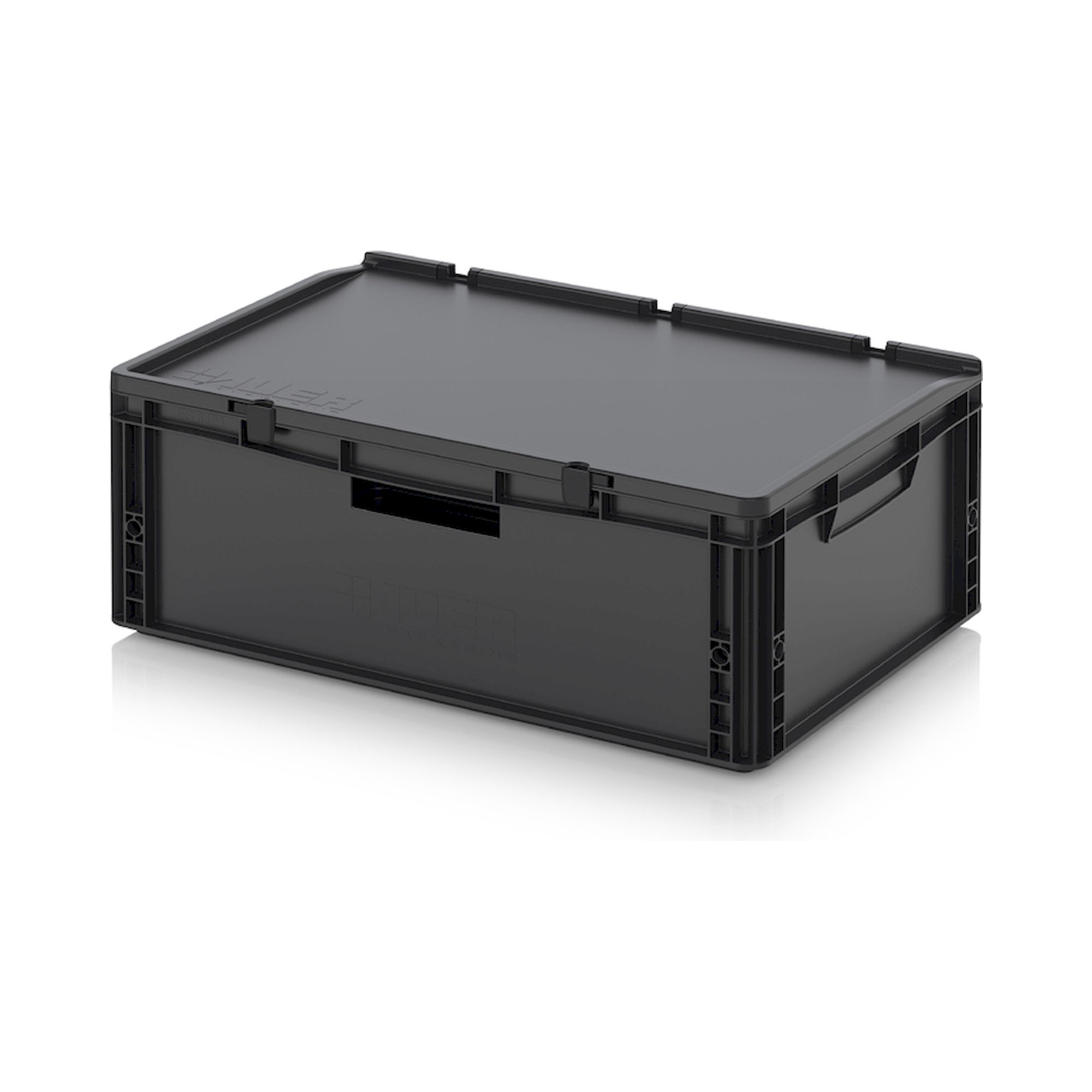 Auer ESD ED 64/22 HG HO. ESD-Eurobehälter mit Scharnierdeckel