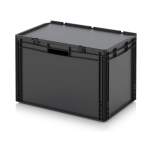 Auer ESD ED 64/42 HG HO. ESD-Eurobehälter mit Scharnierdeckel