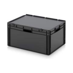 Auer ESD ED 86/42 HO. ESD-Eurobehälter mit Scharnierdeckel