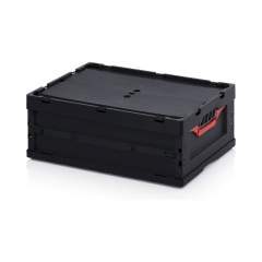 ESD FBD 64/22. ESD foldable boxes with lid, 60x40x22 cm