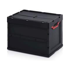 ESD FBD 64/42. ESD foldable boxes with lid, 60x40x42 cm