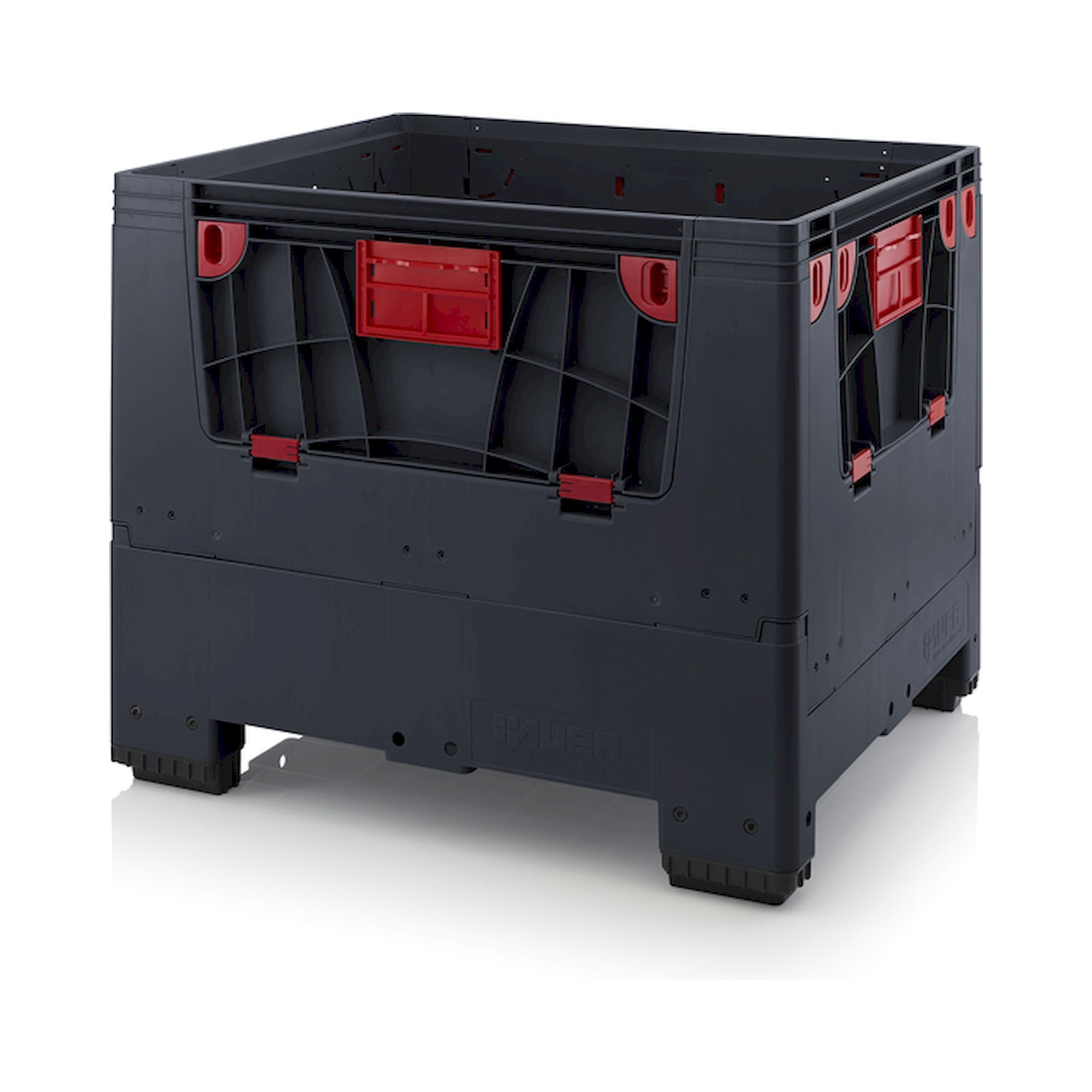 ESD KLK 1210. Foldable ESD big boxes with 4 opening flaps