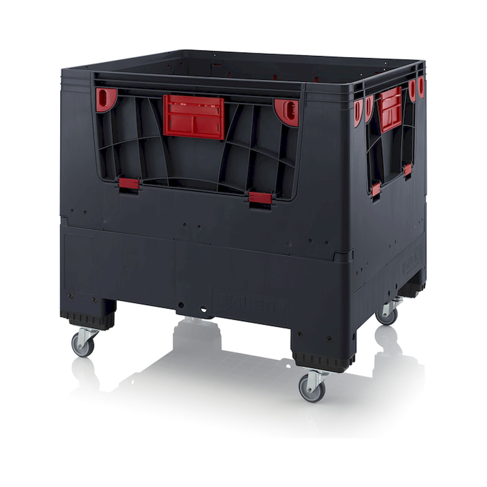 ESD KLK 1210R. Foldable ESD big boxes with 4 opening flaps