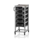 ESD SE 134 6412.2. ESD-Systemwagen für Eurobehälter 60 x 40 Höhe 134 cm, 71,8x50x134,6 cm