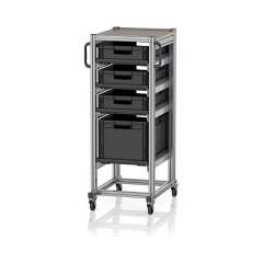 ESD SE 134 6432.2. ESD-Systemwagen für Eurobehälter 60 x 40 Höhe 134 cm, 71,8x50x134,6 cm