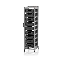 ESD SE 200 6412.2. ESD-Systemwagen für Eurobehälter 60 x 40 Höhe 200 cm, 71,8x50x201,1 cm