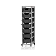 ESD SE 200 6417.2. ESD-Systemwagen für Eurobehälter 60 x 40 Höhe 200 cm, 71,8x50x201,1 cm