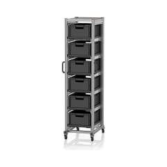 ESD SE 200 6422.2. ESD-Systemwagen für Eurobehälter 60 x 40 Höhe 200 cm, 71,8x50x201,1 cm