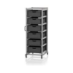 ESD SE 200 8622. ESD-Systemwagen für Eurobehälter 80 x 60 Höhe 200 cm, 70x93,5x200 cm