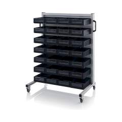 ESD SR.L.4209. ESD system trolleys for rack boxes, 28xESD RK 4209 (40x23,4x9 cm)